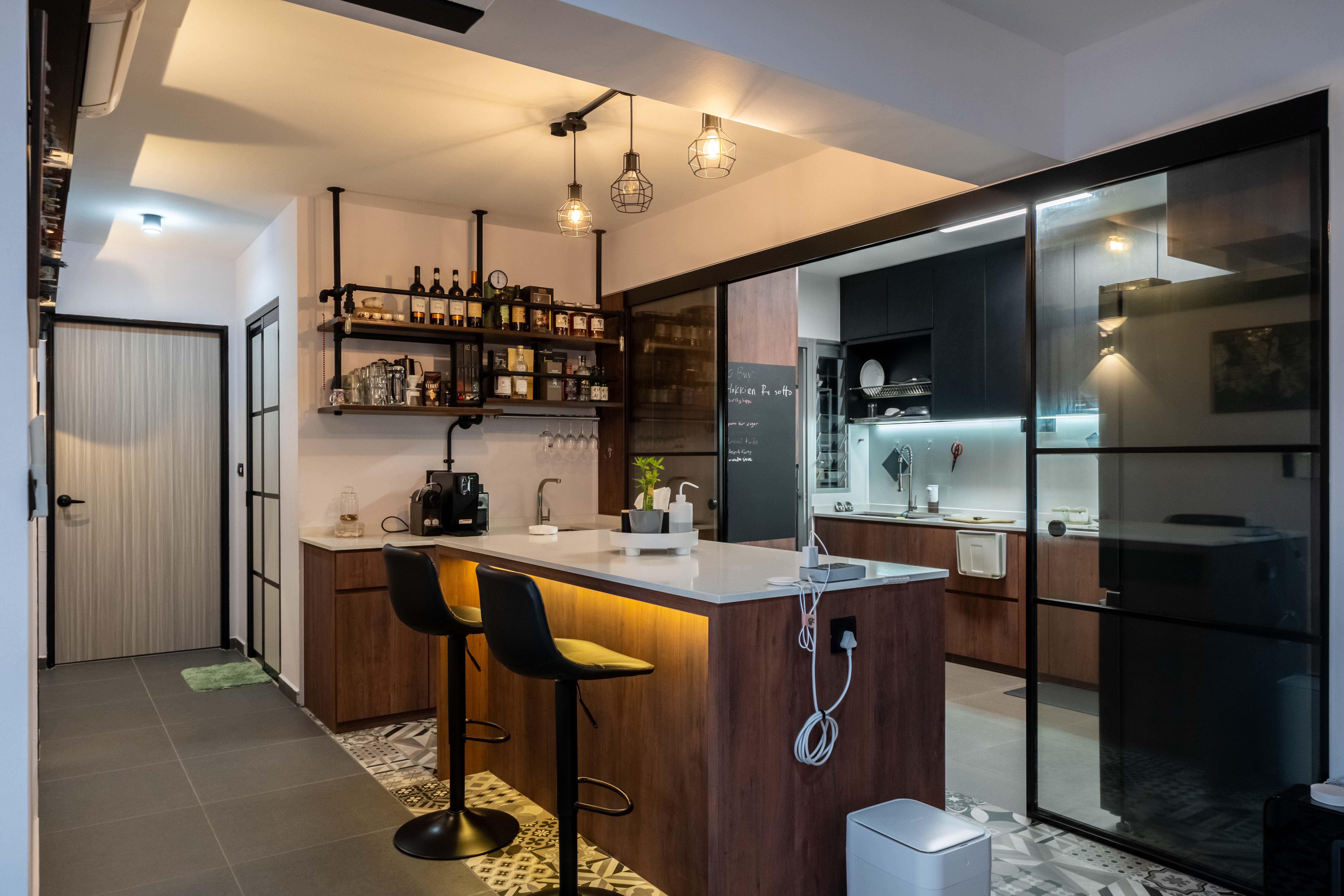 Modern Design - Kitchen - HDB 5 Room - Design by Dots n Tots Interior Pte Ltd