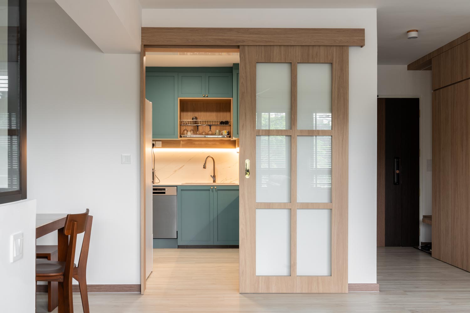 Contemporary, Country, Modern Design - Dining Room - HDB 5 Room - Design by Dots n Tots Interior Pte Ltd