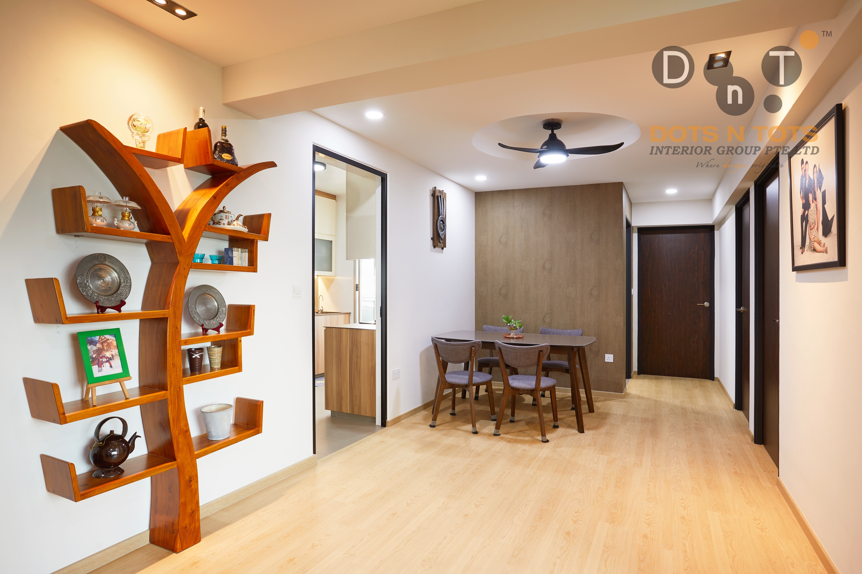 Modern Design - Dining Room - HDB 5 Room - Design by Dots n Tots Interior Pte Ltd