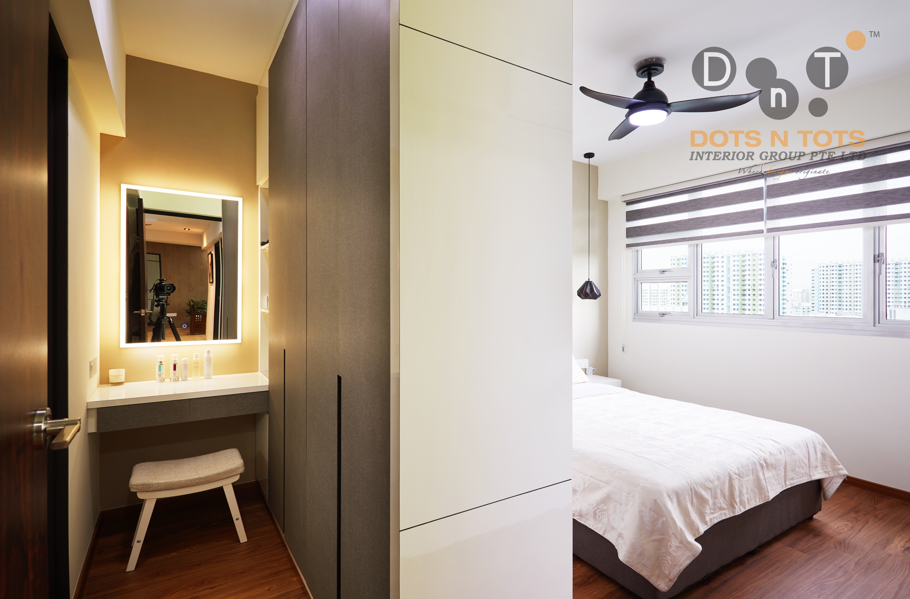 Modern Design - Bedroom - HDB 5 Room - Design by Dots n Tots Interior Pte Ltd