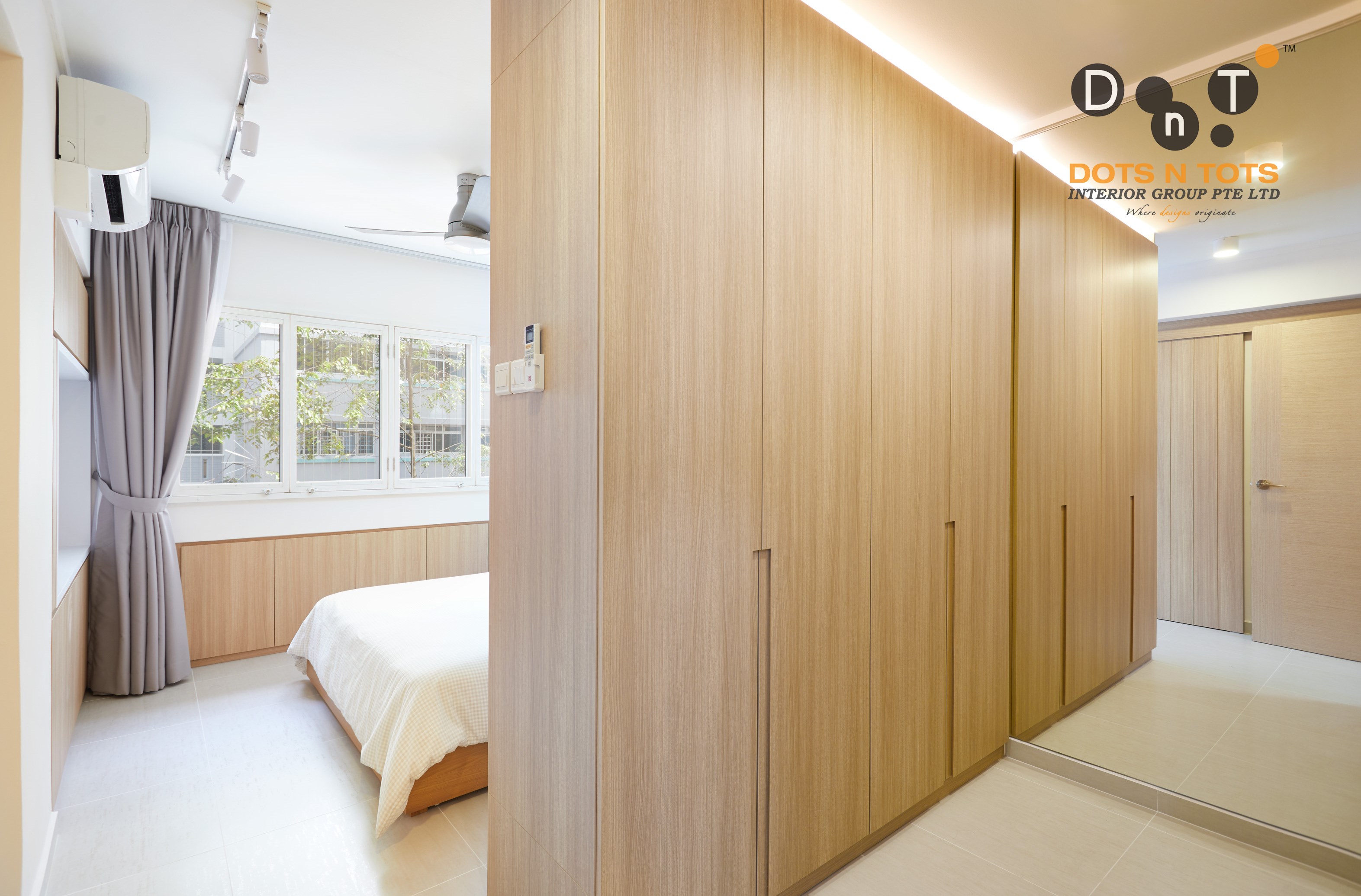 Minimalist Design - Bedroom - HDB 5 Room - Design by Dots n Tots Interior Pte Ltd