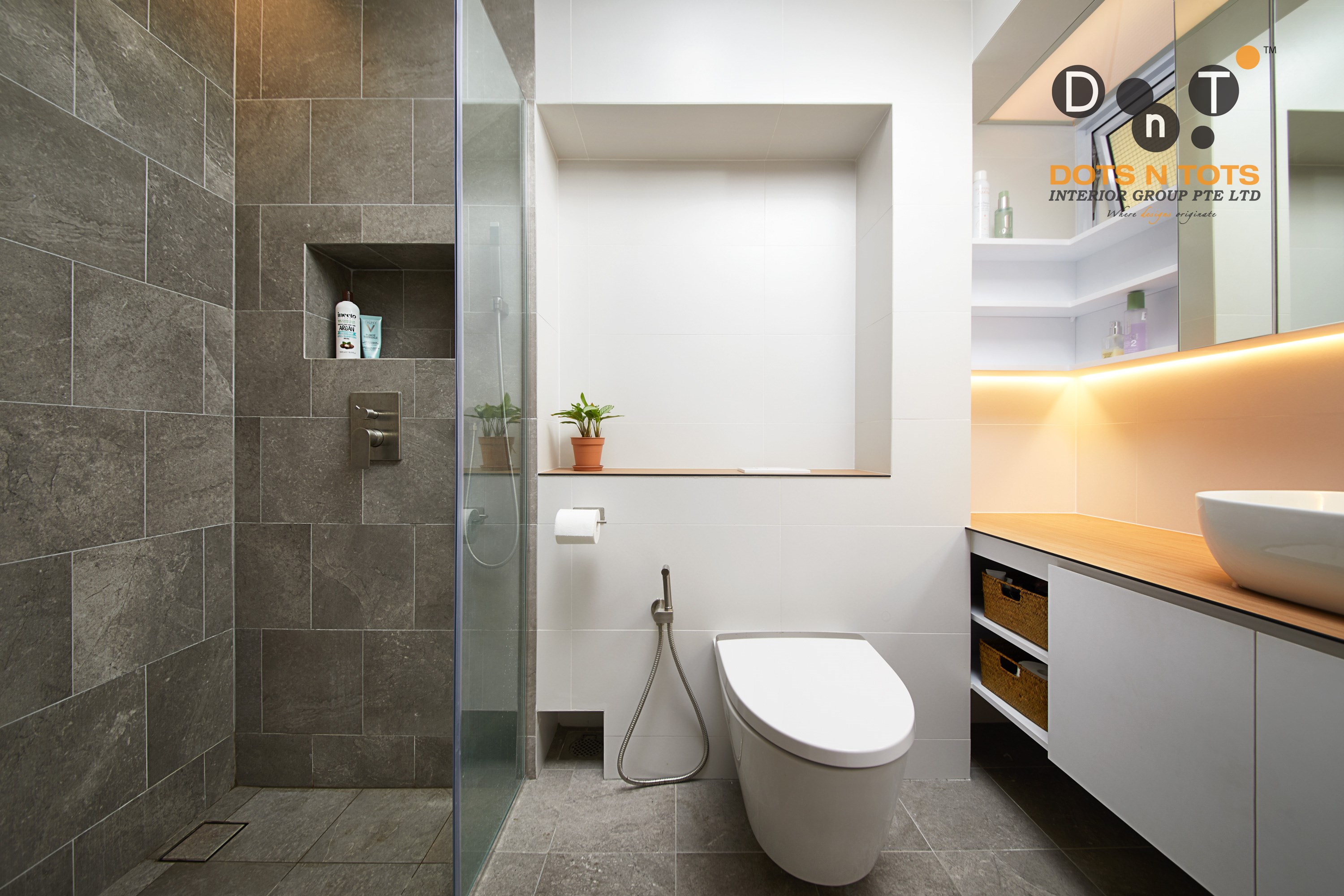 Minimalist Design - Bathroom - HDB 5 Room - Design by Dots n Tots Interior Pte Ltd