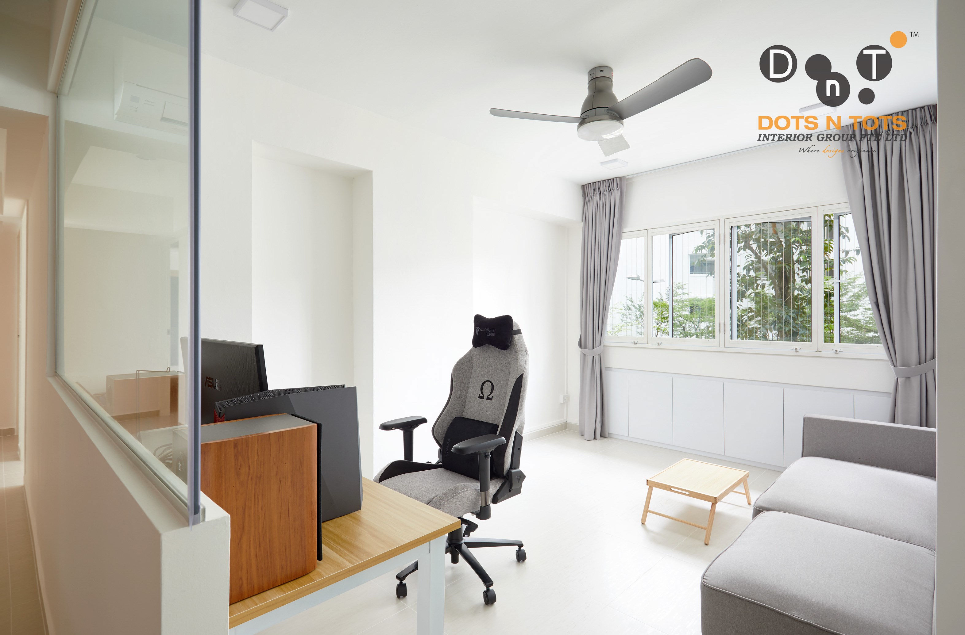 Minimalist Design - Living Room - HDB 5 Room - Design by Dots n Tots Interior Pte Ltd