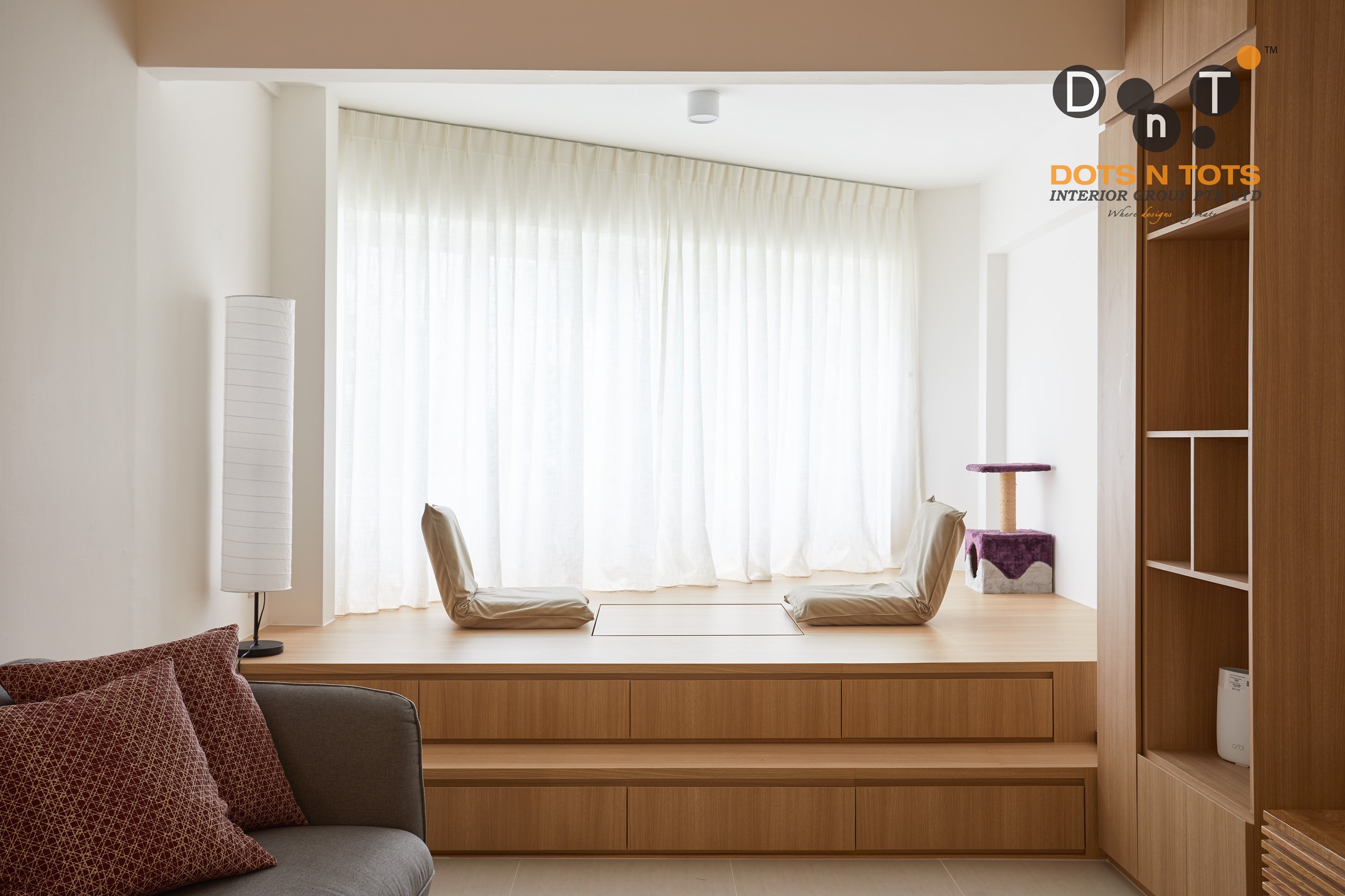 Minimalist Design - Living Room - HDB 5 Room - Design by Dots n Tots Interior Pte Ltd