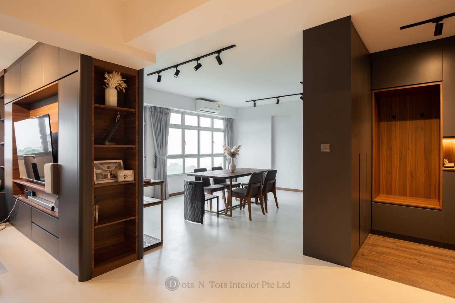 Contemporary, Modern Design - Dining Room - HDB 5 Room - Design by Dots n Tots Interior Pte Ltd