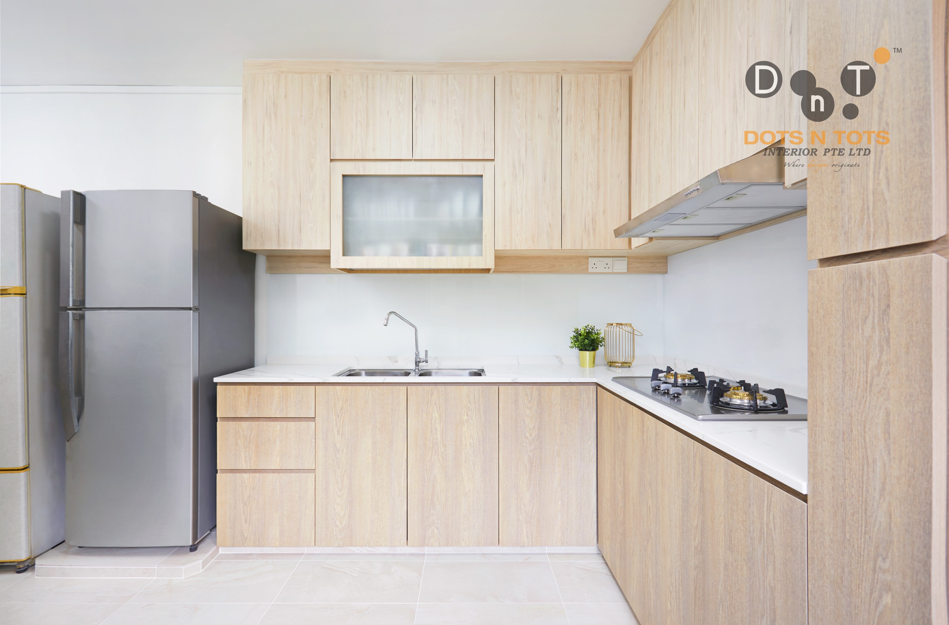 Contemporary, Scandinavian Design - Kitchen - HDB 5 Room - Design by Dots n Tots Interior Pte Ltd