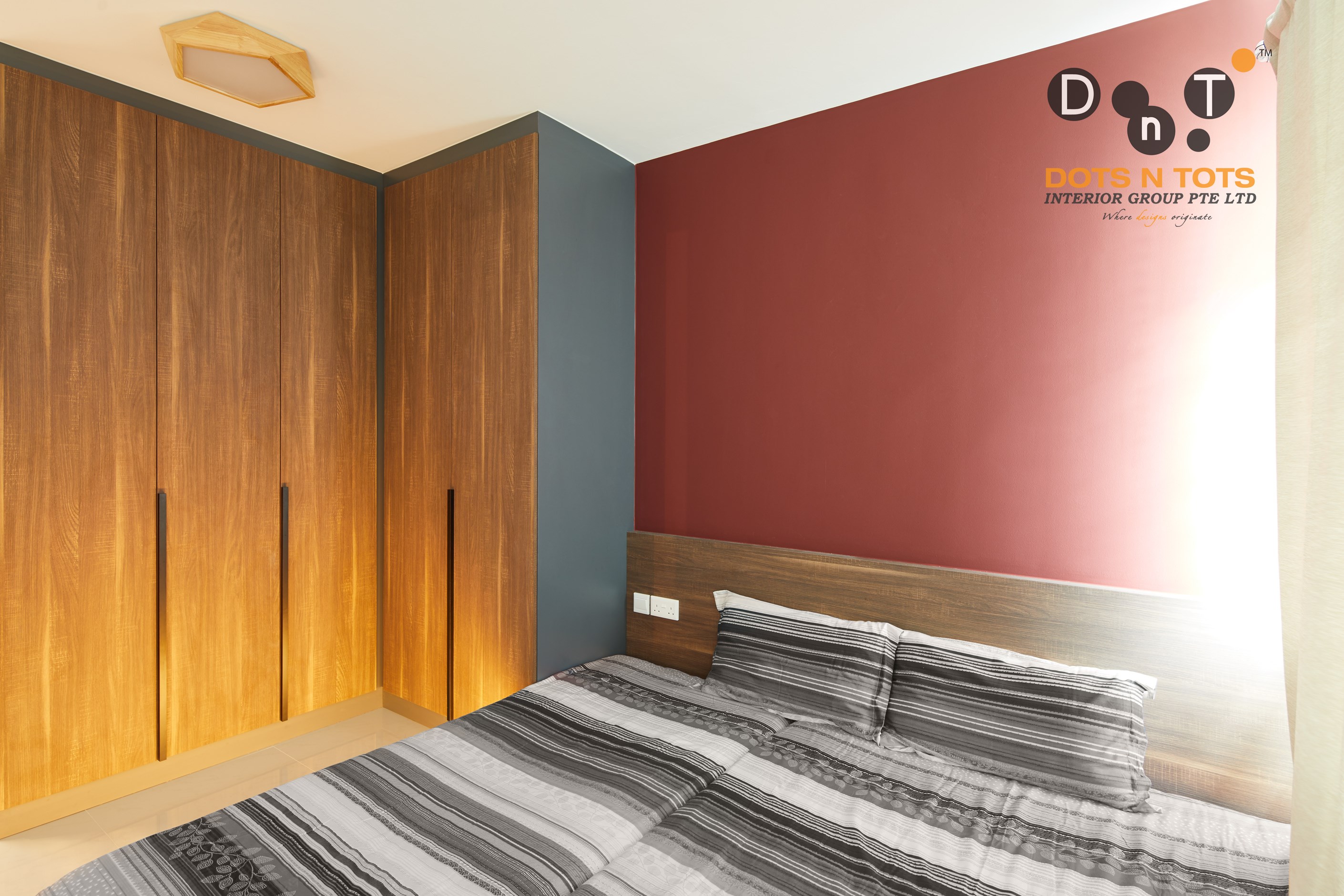 Contemporary Design - Bedroom - HDB 5 Room - Design by Dots n Tots Interior Pte Ltd