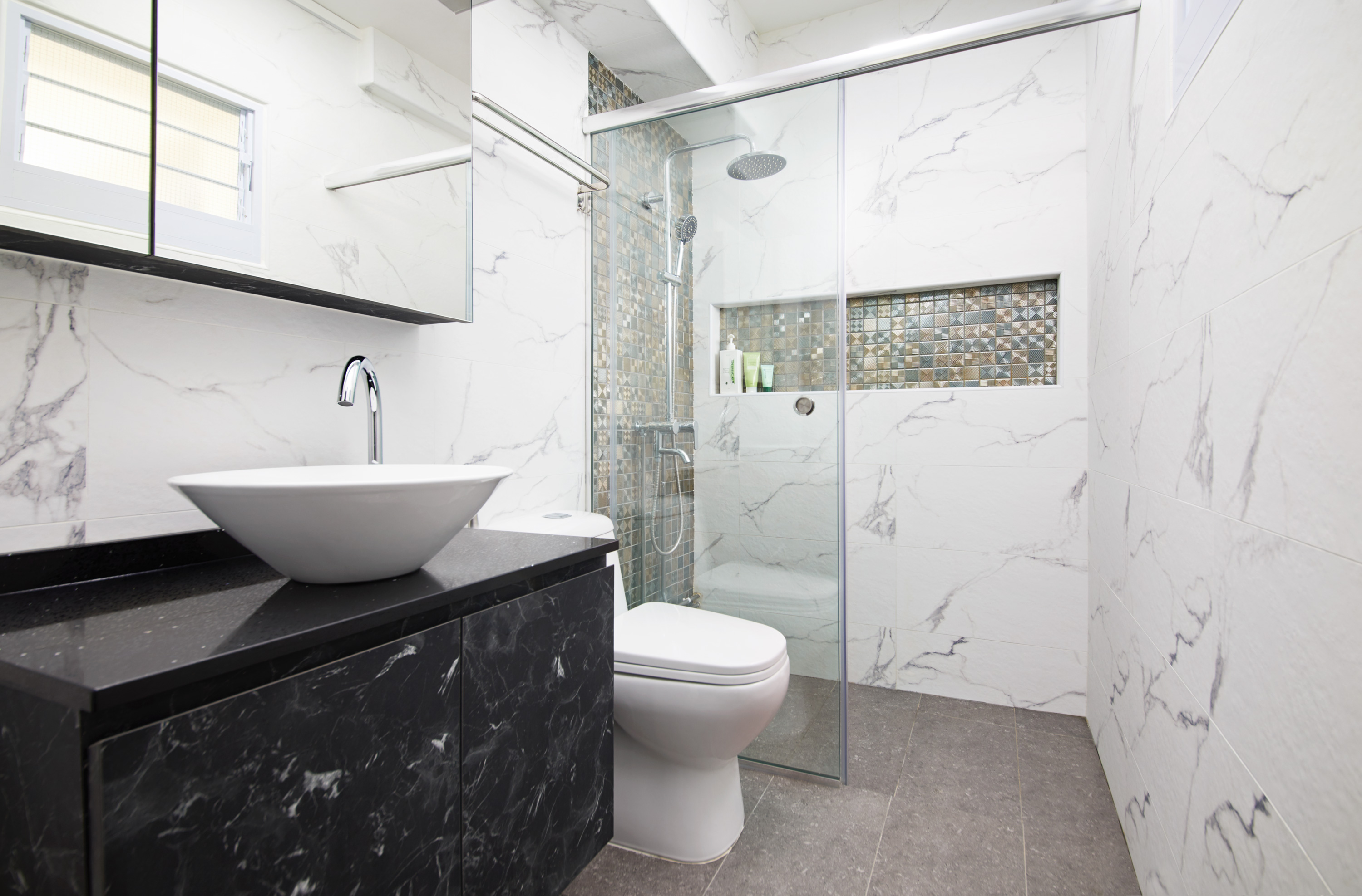 Contemporary, Modern Design - Bathroom - HDB 5 Room - Design by Dots n Tots Interior Pte Ltd