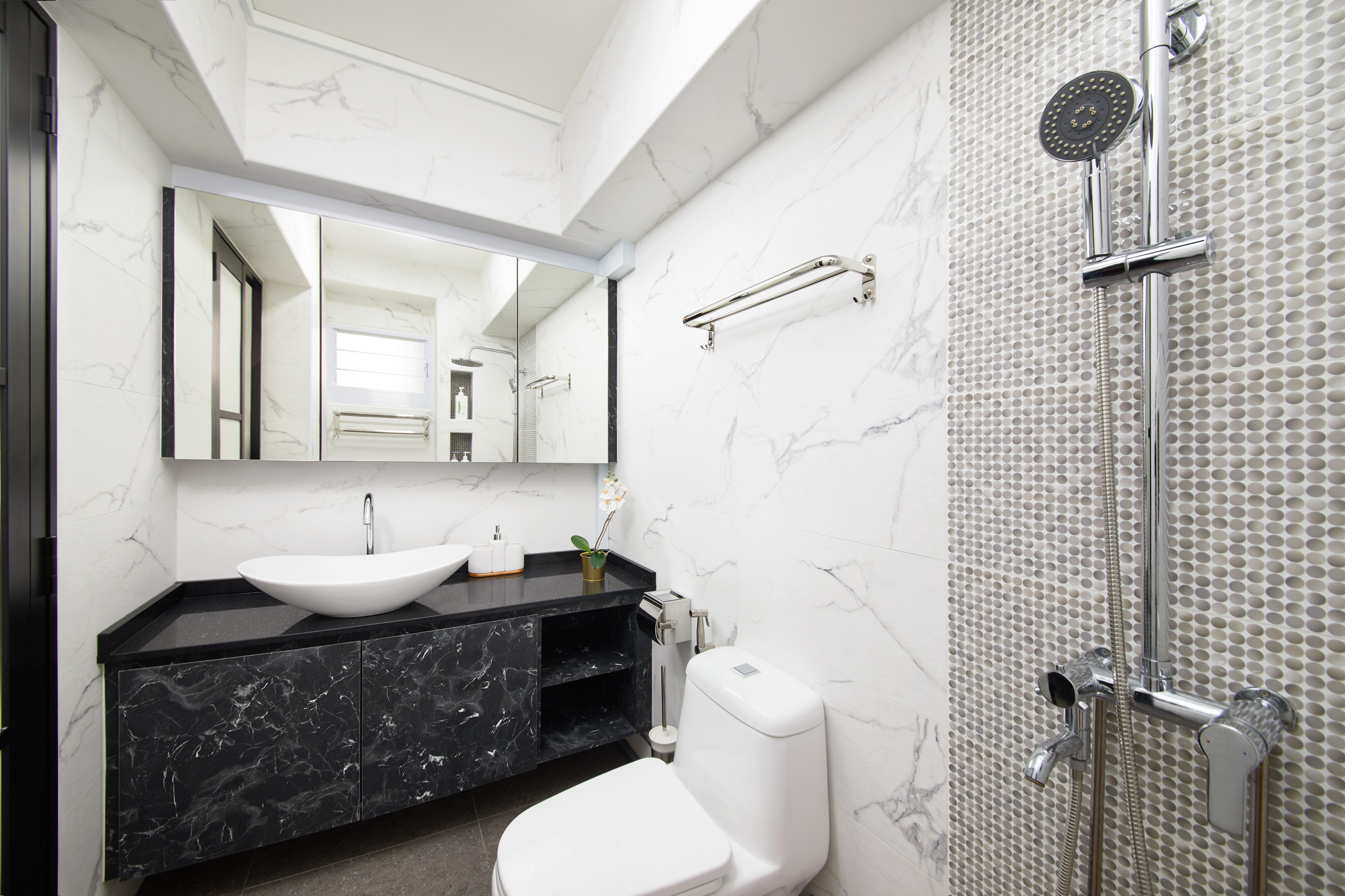 Contemporary, Modern Design - Bathroom - HDB 5 Room - Design by Dots n Tots Interior Pte Ltd
