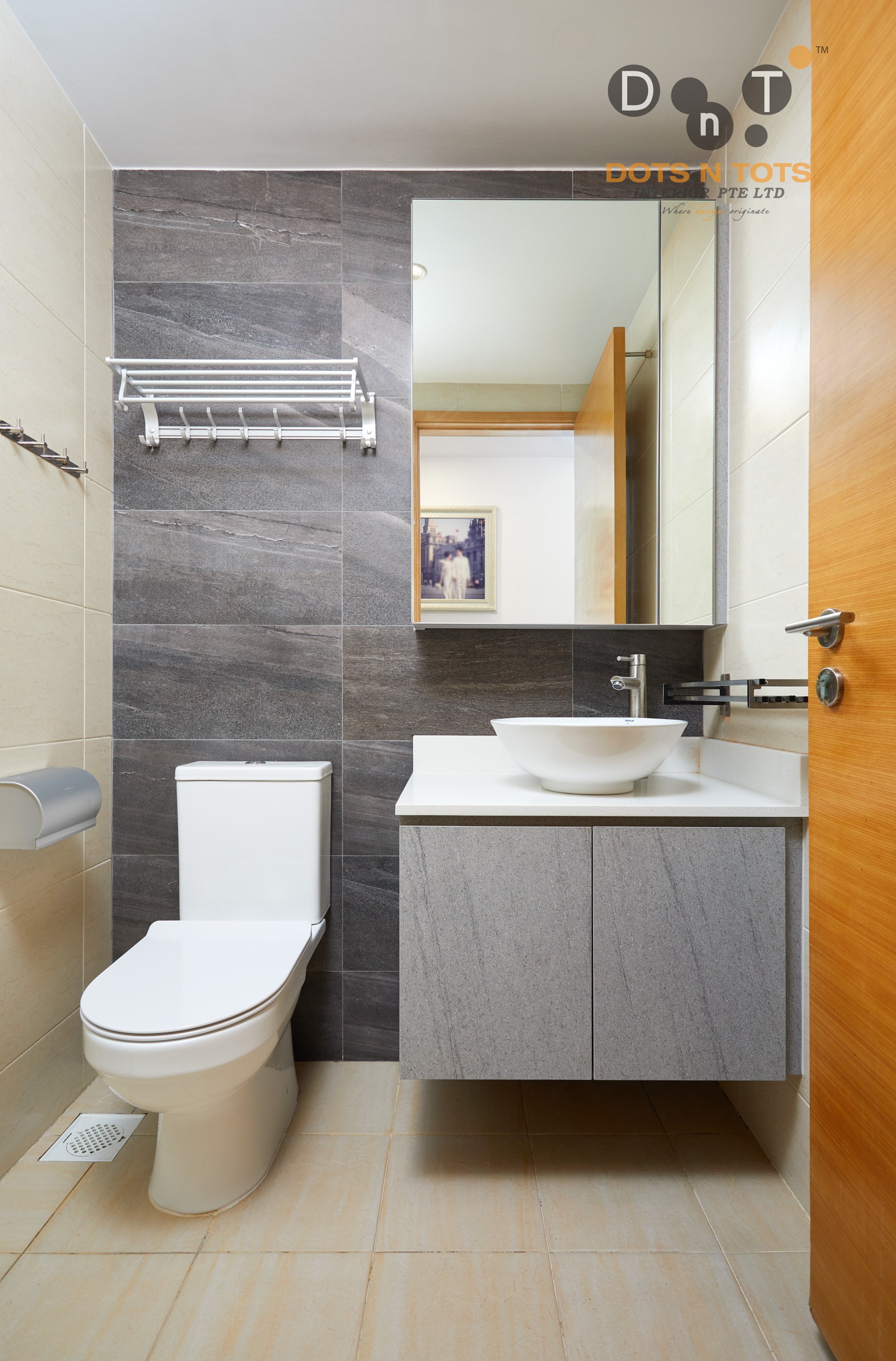 Modern, Scandinavian Design - Bathroom - HDB 5 Room - Design by Dots n Tots Interior Pte Ltd