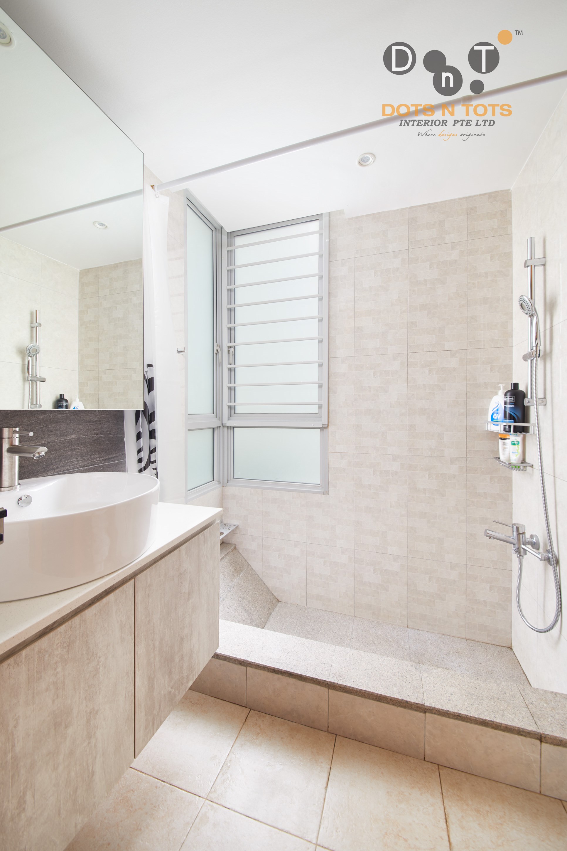 Modern, Scandinavian Design - Bathroom - HDB 5 Room - Design by Dots n Tots Interior Pte Ltd