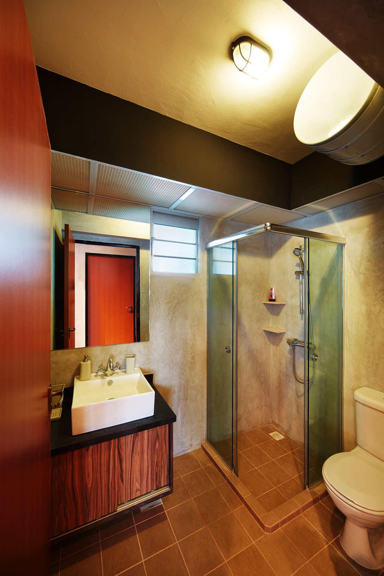 Industrial, Retro Design - Bathroom - HDB 5 Room - Design by Dots n Tots Interior Pte Ltd