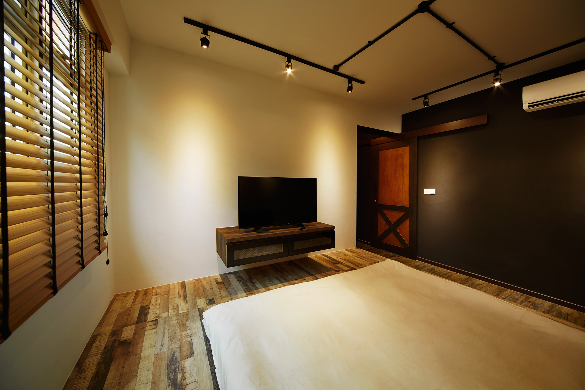 Industrial, Retro Design - Bedroom - HDB 5 Room - Design by Dots n Tots Interior Pte Ltd