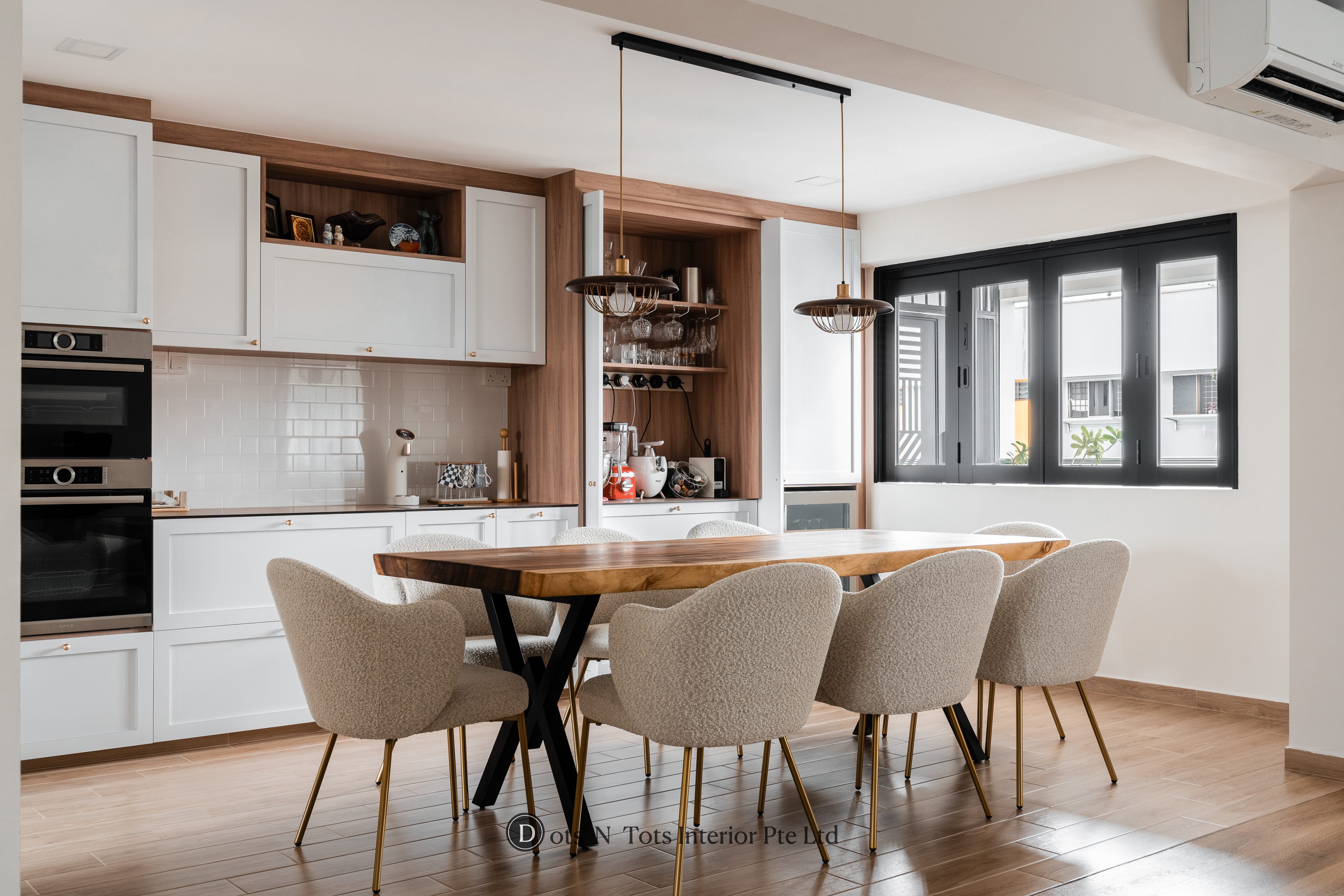 Minimalist, Modern, Scandinavian Design - Kitchen - Landed House - Design by Dots n Tots Interior Pte Ltd