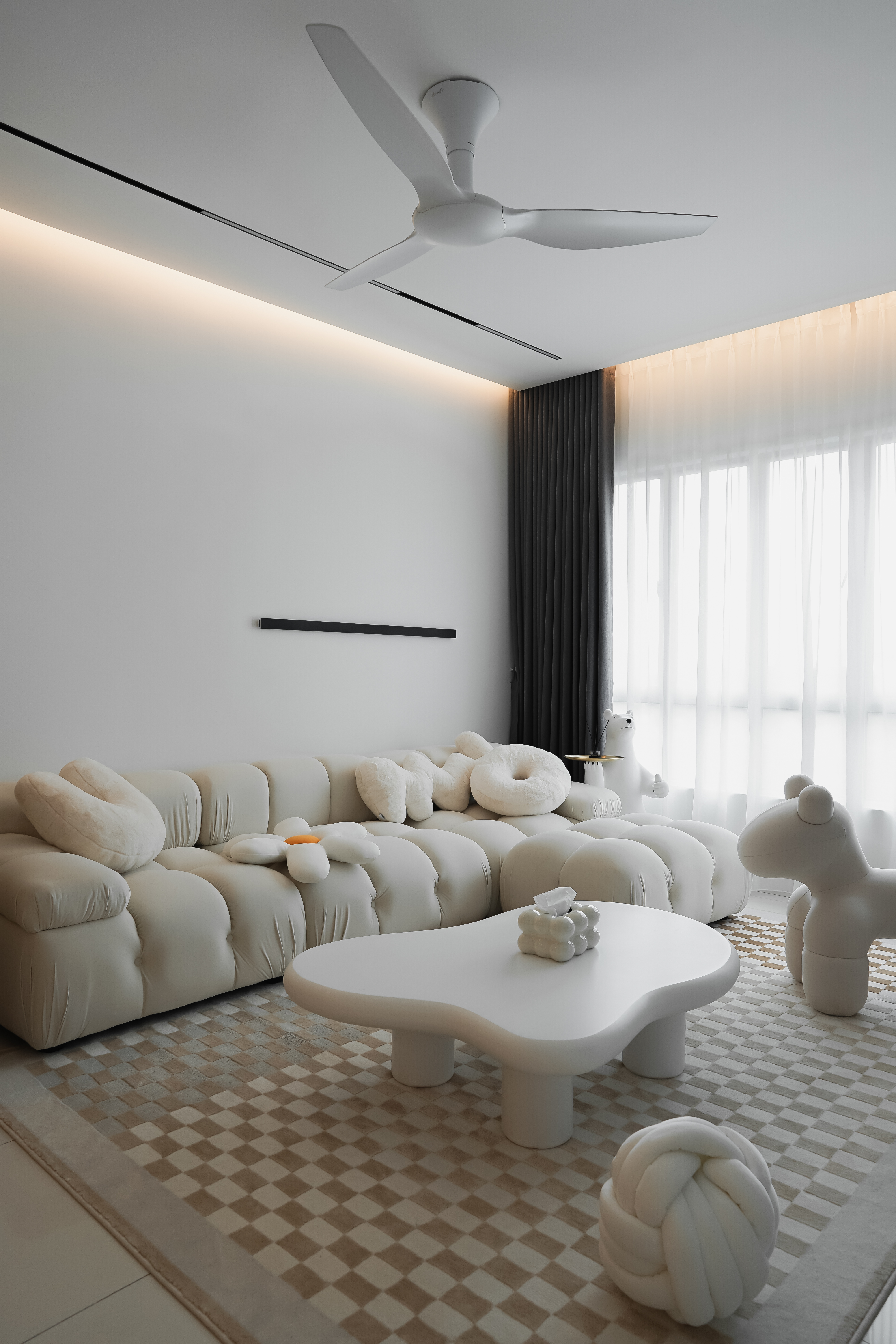 Minimalist Design - Living Room - Condominium - Design by Doubble Interior Associates Singapore