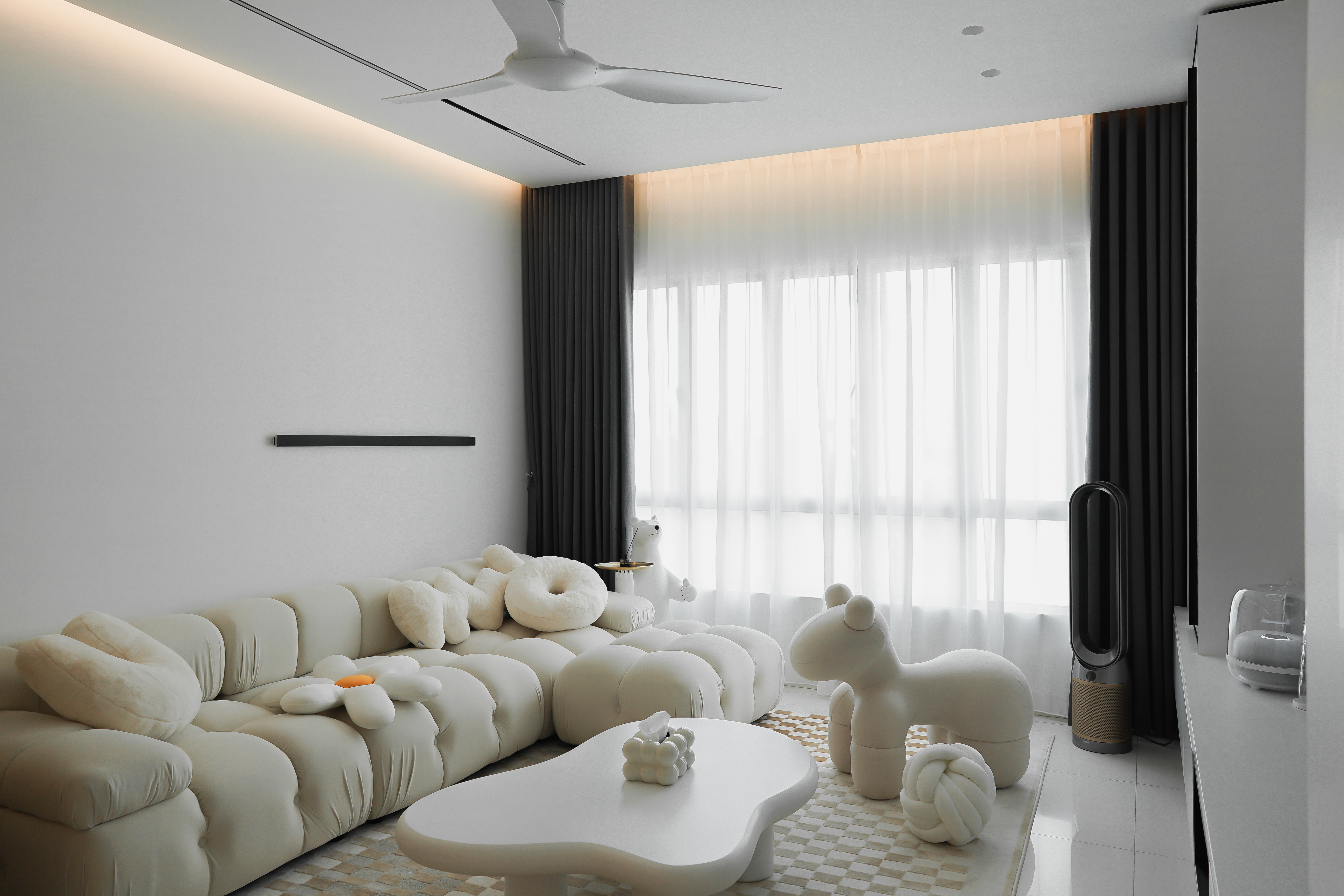 Minimalist Design - Living Room - Condominium - Design by Doubble Interior Associates Singapore