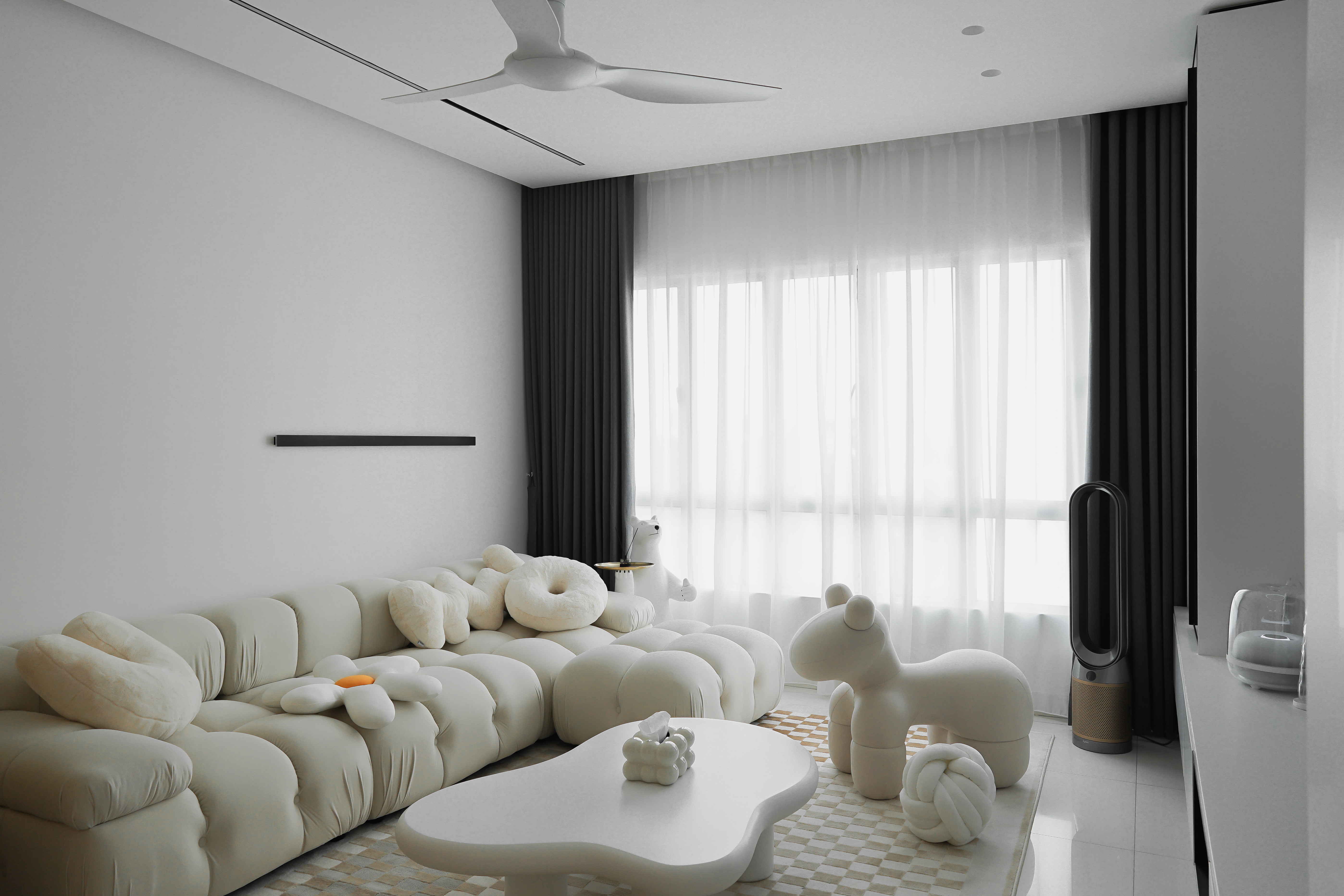 Minimalist Design - Living Room - Condominium - Design by Doubble Interior Associates Singapore