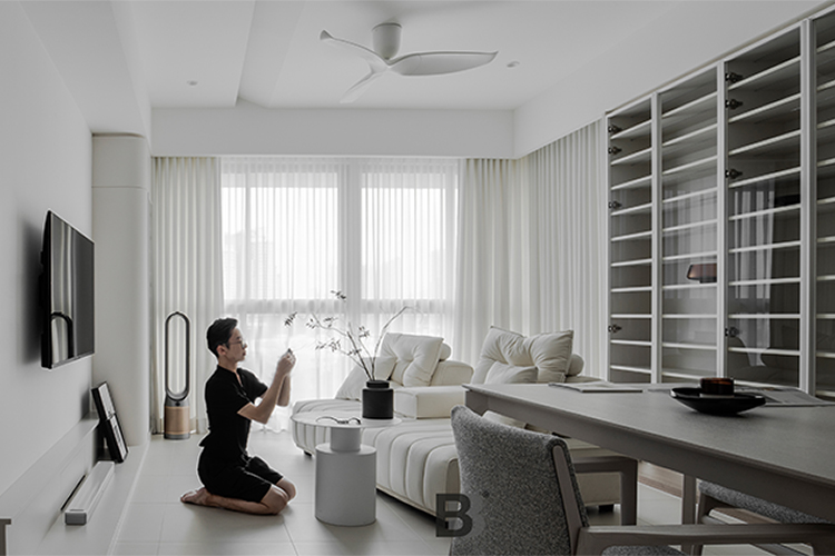 Minimalist, Modern Design - Living Room - Condominium - Design by Doubble Interior Associates Singapore