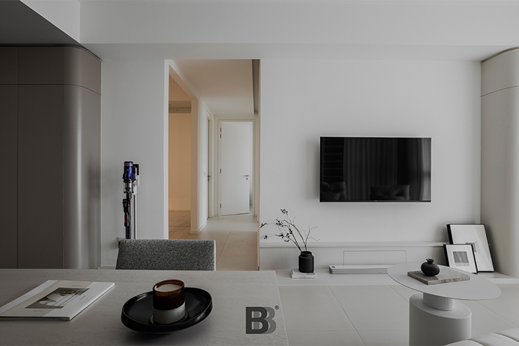 Minimalist, Modern Design - Living Room - Condominium - Design by Doubble Interior Associates Singapore