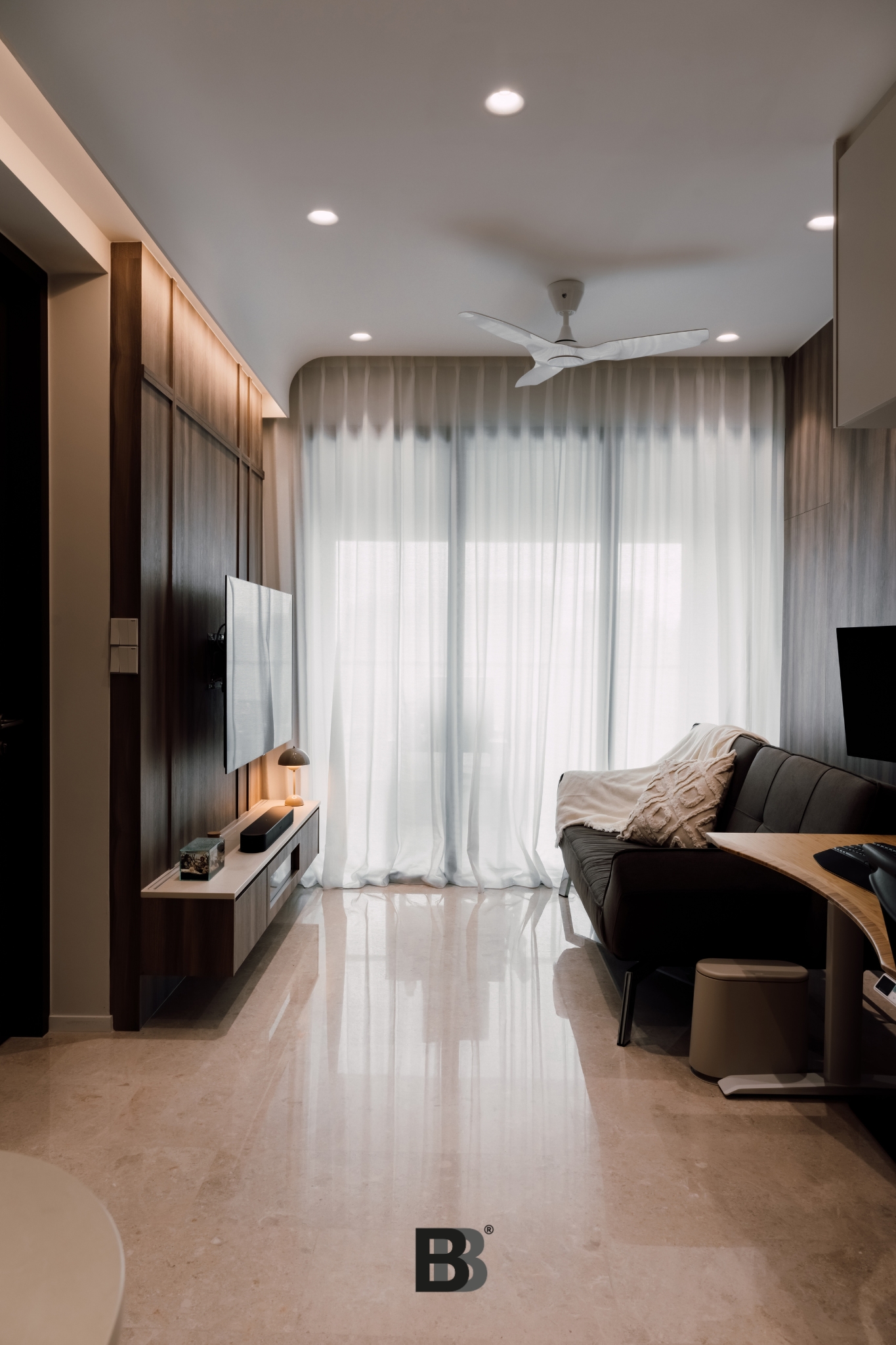 Contemporary Design - Living Room - Condominium - Design by Doubble Interior Associates Singapore