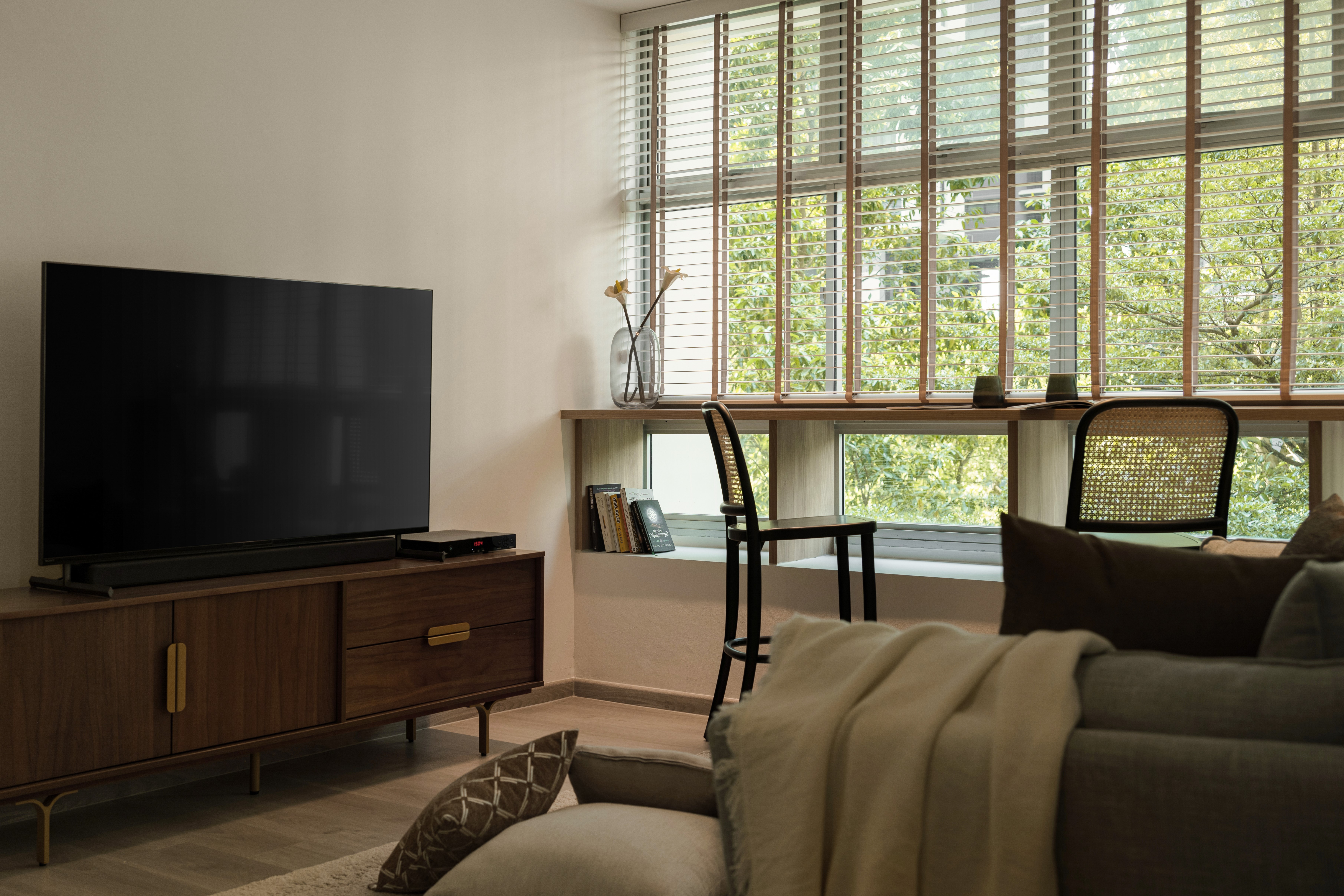 Scandinavian Design - Living Room - HDB 4 Room - Design by Doubble Interior Associates Singapore