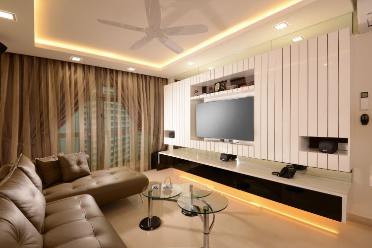 Minimalist, Scandinavian Design - Living Room - Condominium - Design by D'Planner Pte Ltd