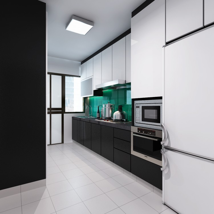 Contemporary, Modern Design - Kitchen - HDB 5 Room - Design by DreamCreations Interior Pte Ltd