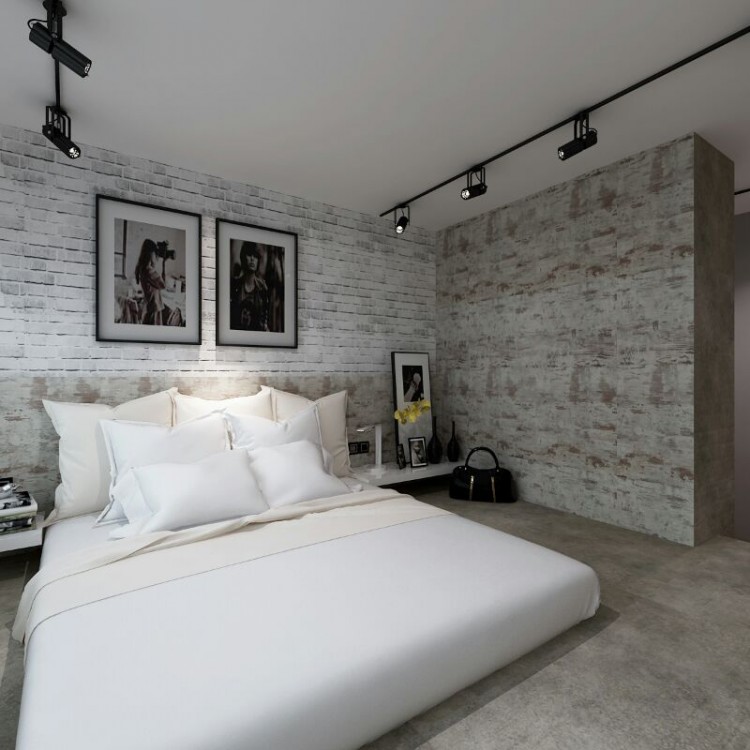 Industrial, Modern Design - Bedroom - HDB 5 Room - Design by DreamCreations Interior Pte Ltd