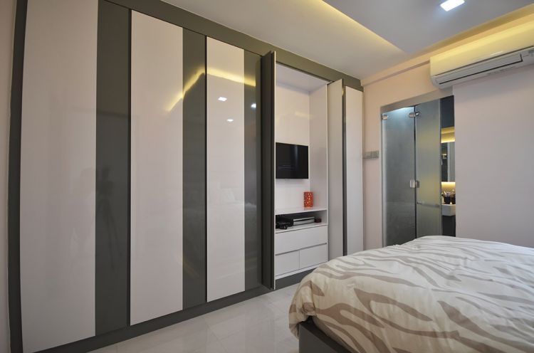 Minimalist Design - Bedroom - HDB 4 Room - Design by DreamCreations Interior Pte Ltd