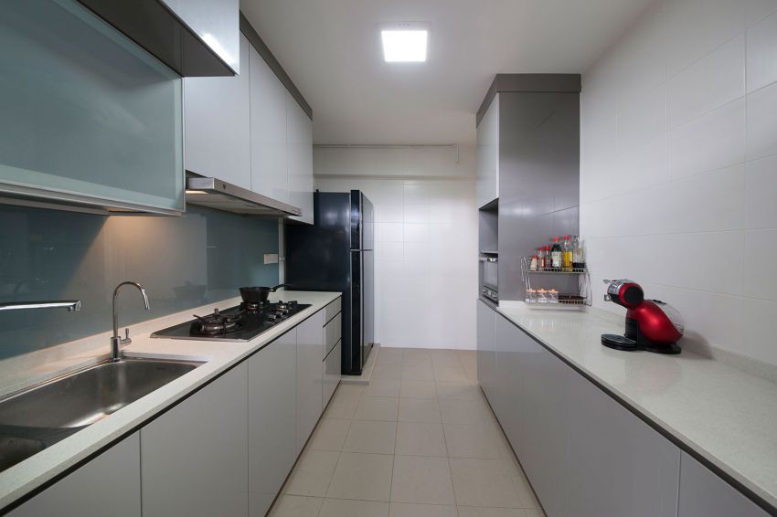 Minimalist, Modern, Tropical Design - Kitchen - HDB 4 Room - Design by DreamCreations Interior Pte Ltd