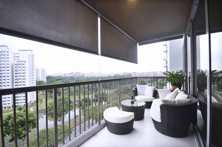 Contemporary, Modern Design - Balcony - Condominium - Design by DreamCreations Interior Pte Ltd