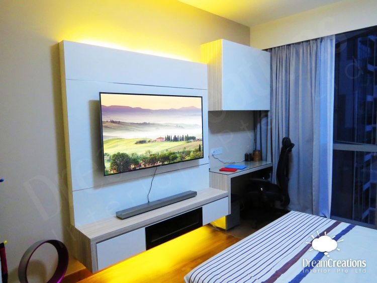 Contemporary, Modern Design - Bedroom - Condominium - Design by DreamCreations Interior Pte Ltd