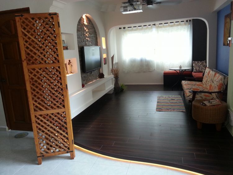 Classical, Modern, Retro Design - Living Room - HDB 5 Room - Design by DreamCreations Interior Pte Ltd