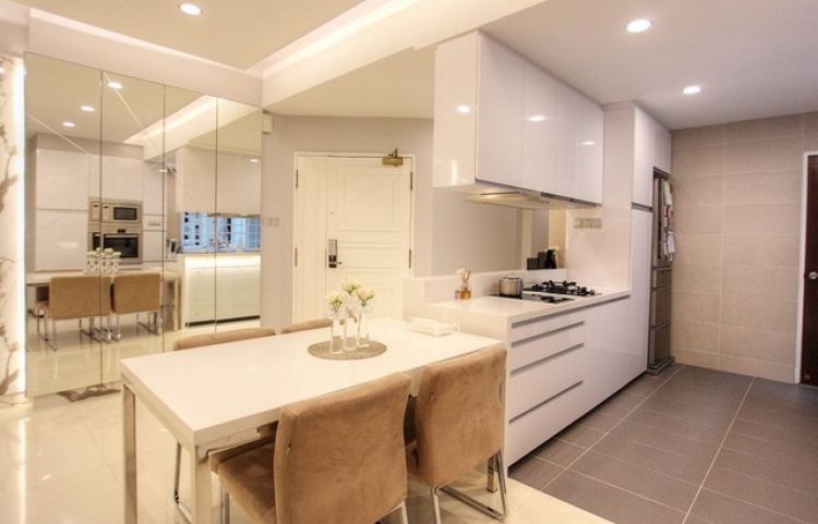 Contemporary Design - Kitchen - Condominium - Design by Dreamvision Designer Pte Ltd