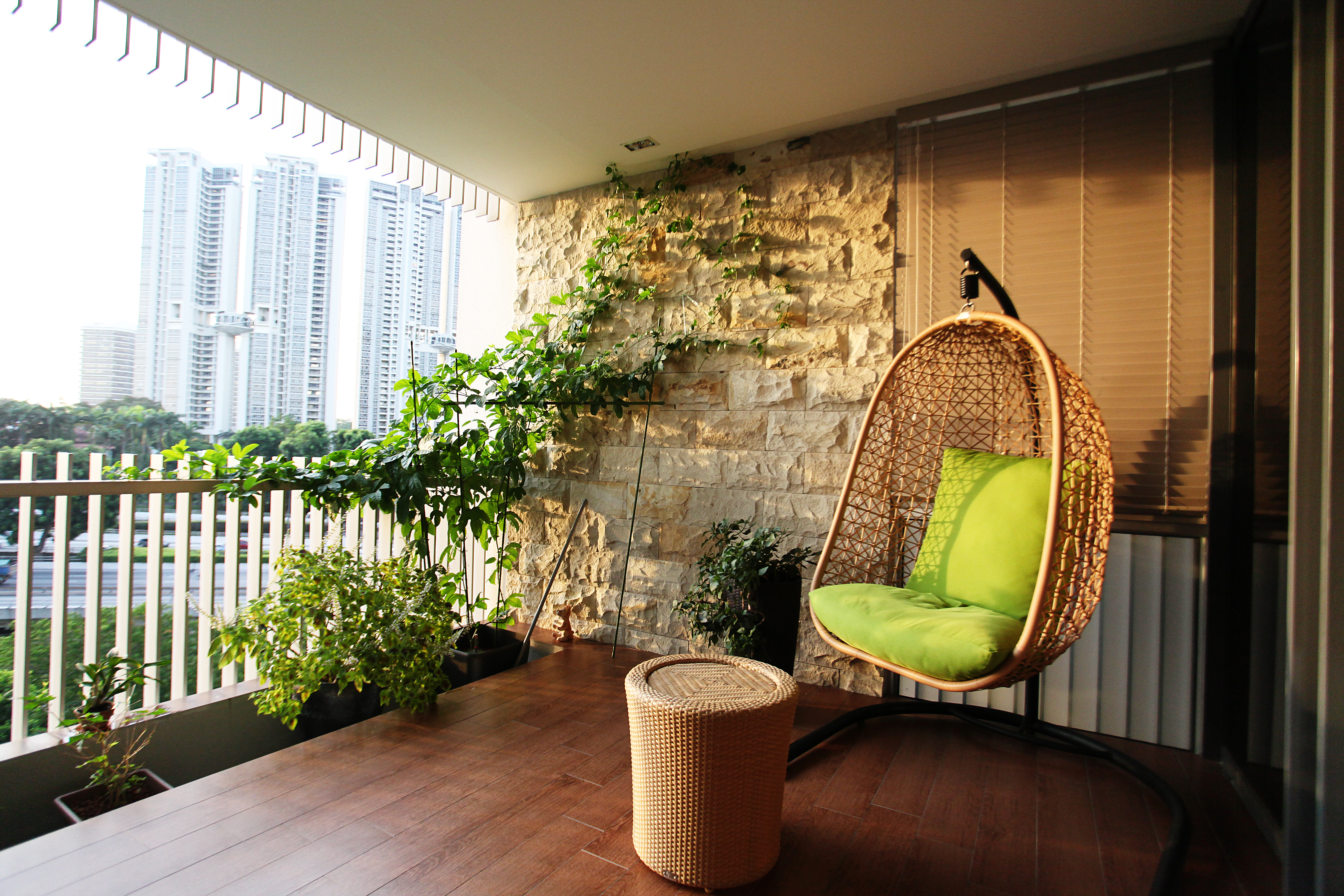 Contemporary, Modern, Scandinavian Design - Balcony - Landed House - Design by Dreamvision Designer Pte Ltd
