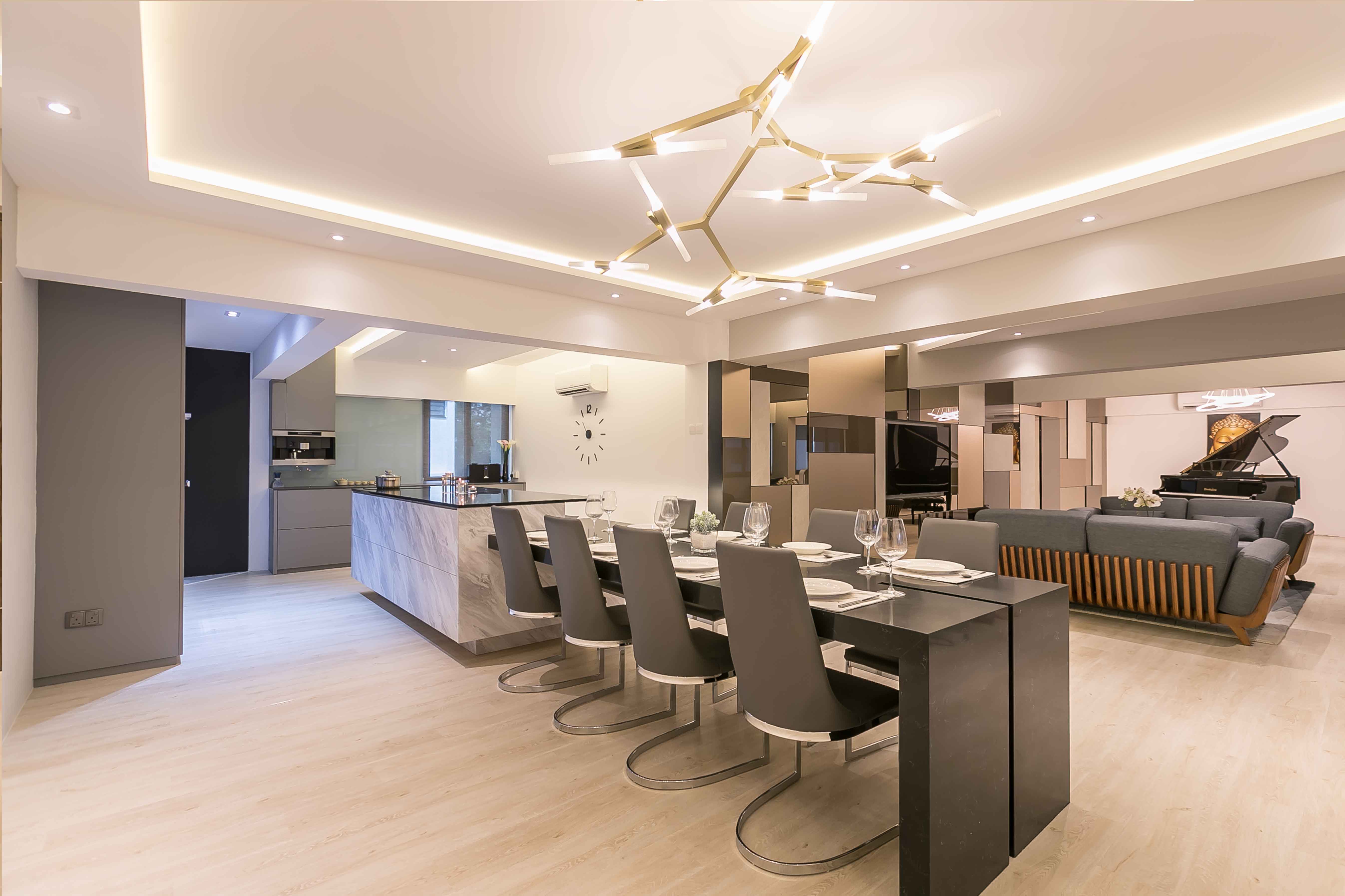 Contemporary, Modern Design - Dining Room - HDB 3 Room - Design by Dreamvision Designer Pte Ltd