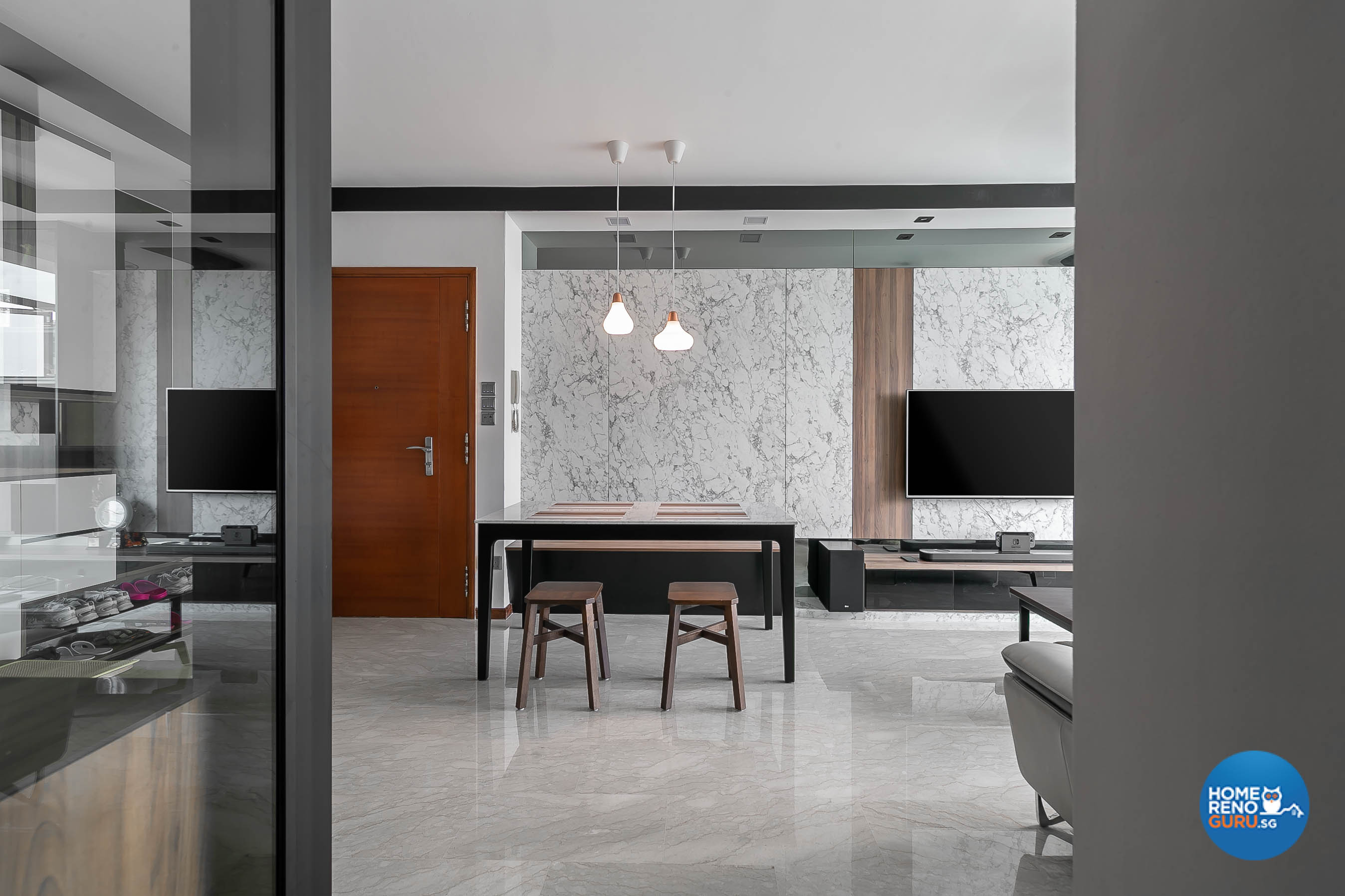 Modern Design - Living Room - Condominium - Design by Dreamvision Designer Pte Ltd