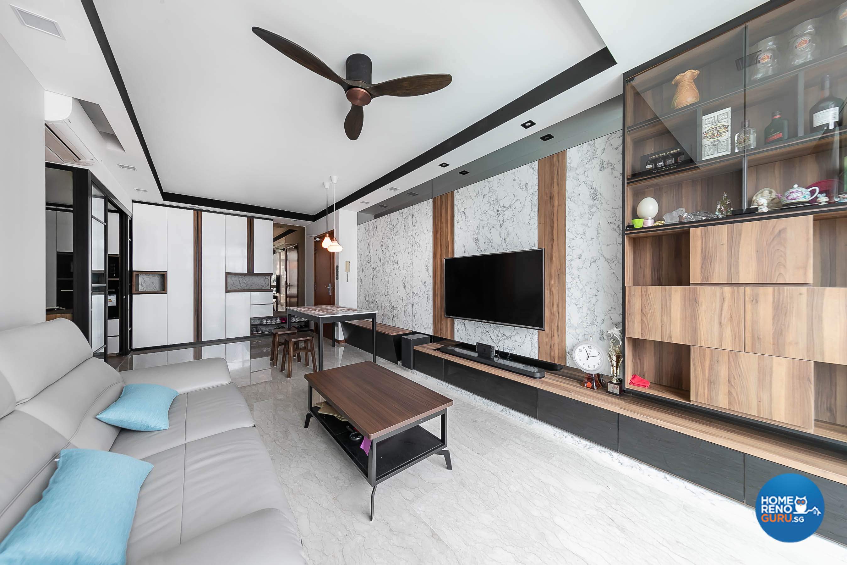 Modern Design - Living Room - Condominium - Design by Dreamvision Designer Pte Ltd
