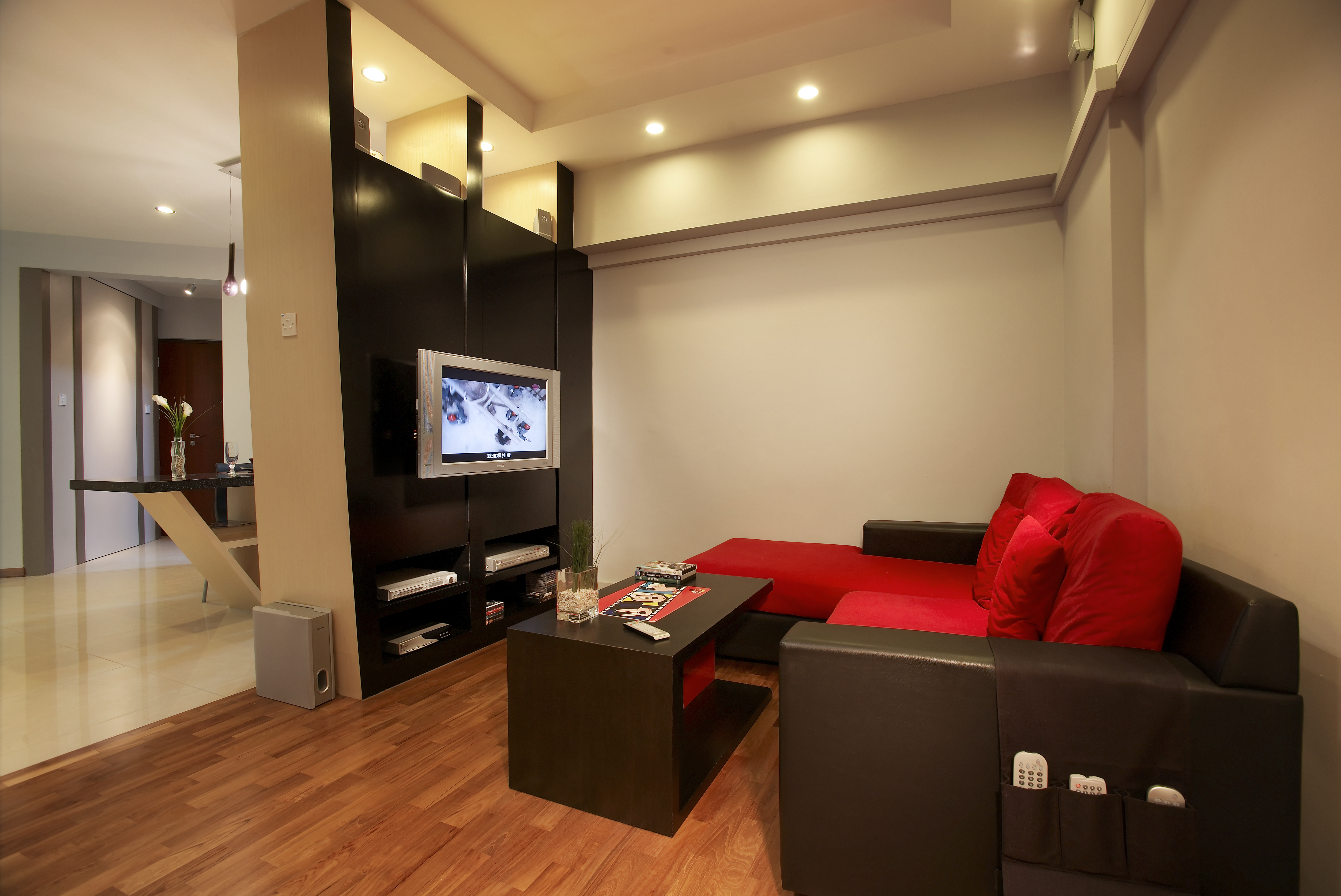Contemporary, Modern Design - Living Room - HDB 4 Room - Design by Dreamvision Designer Pte Ltd
