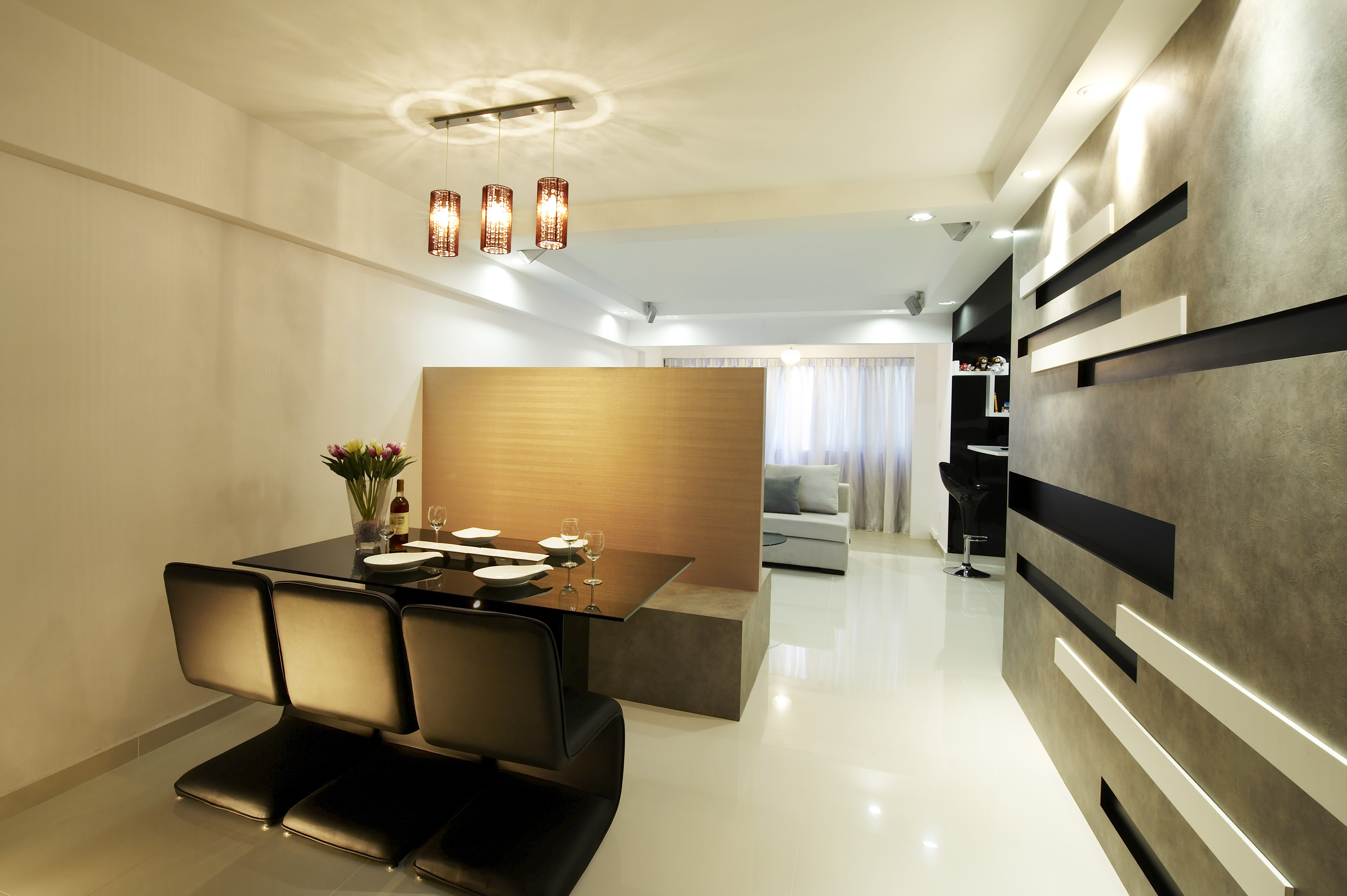 Classical, Modern, Scandinavian Design - Dining Room - HDB 4 Room - Design by Dreamvision Designer Pte Ltd