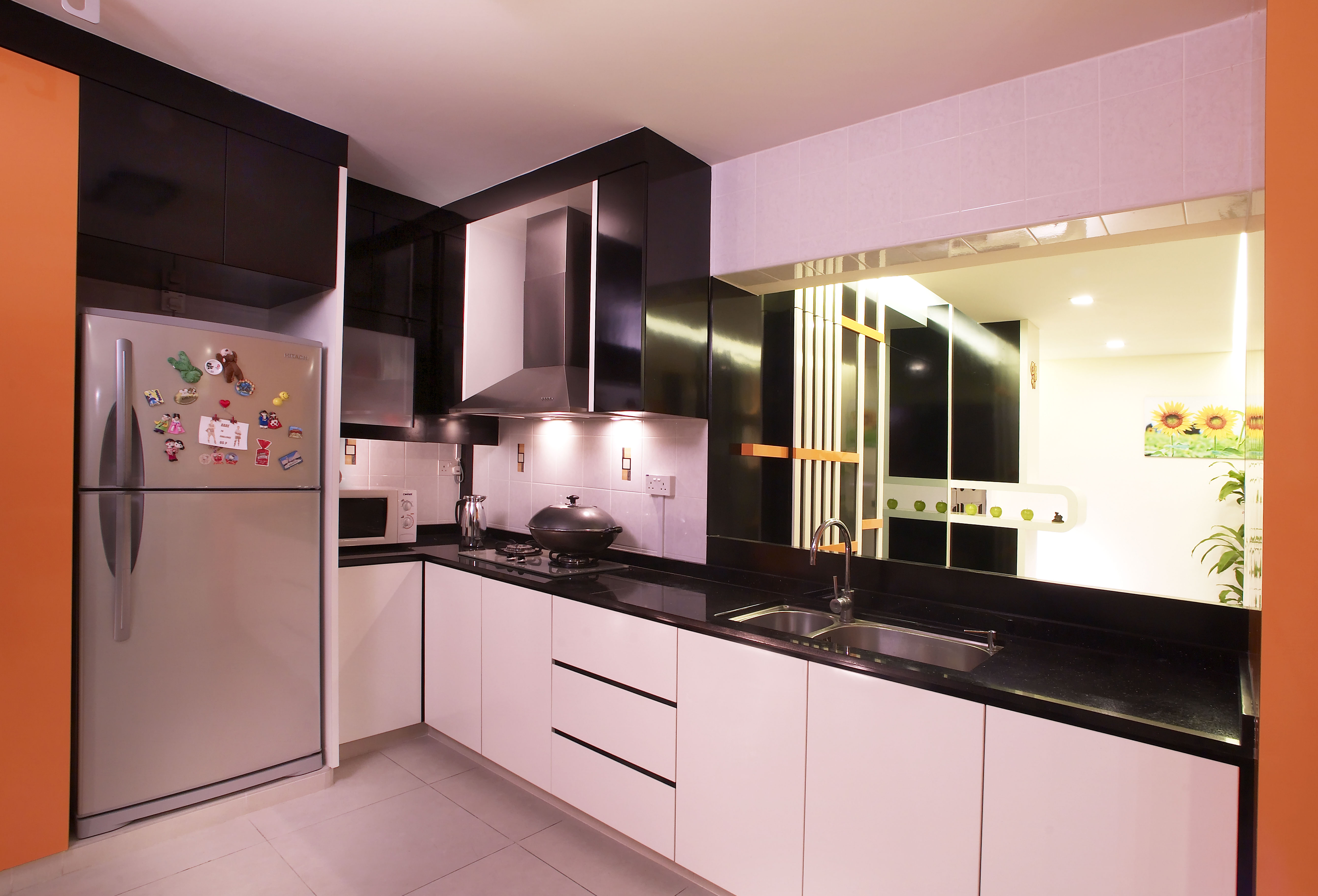 Eclectic, Modern Design - Kitchen - HDB 5 Room - Design by Dreamvision Designer Pte Ltd