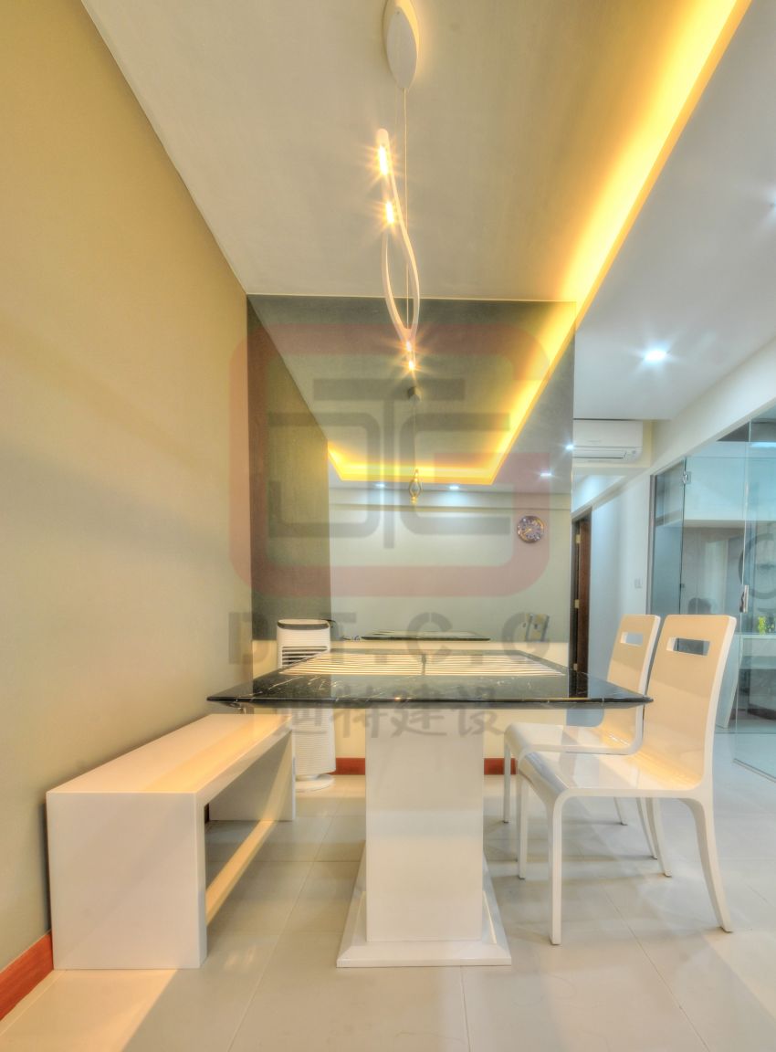 Contemporary, Minimalist, Modern Design - Dining Room - HDB 4 Room - Design by DT construction group Pte ltd