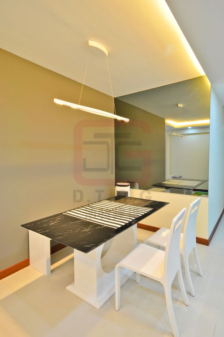 Contemporary, Minimalist, Modern Design - Dining Room - HDB 4 Room - Design by DT construction group Pte ltd