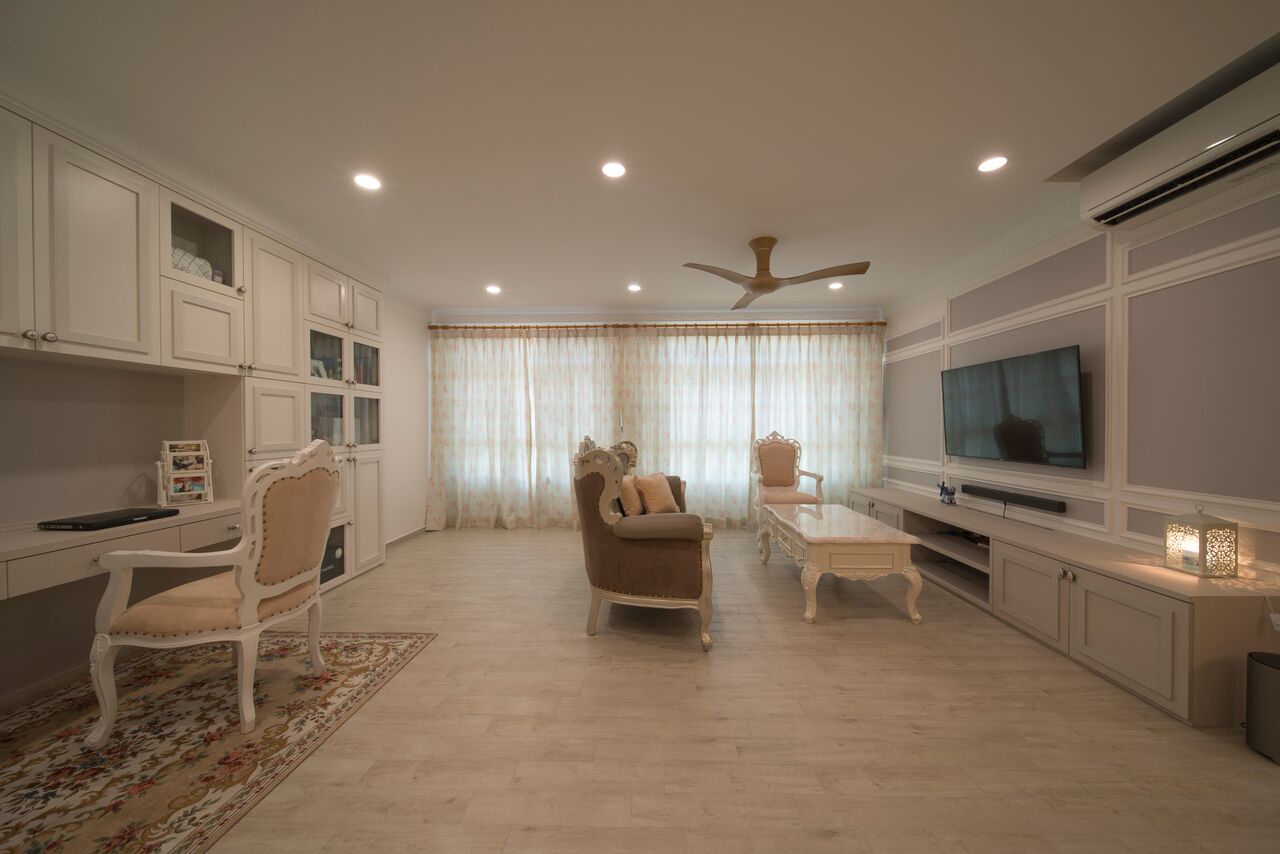 Classical, Modern, Victorian Design - Living Room - HDB 5 Room - Design by Dyel Pte Ltd