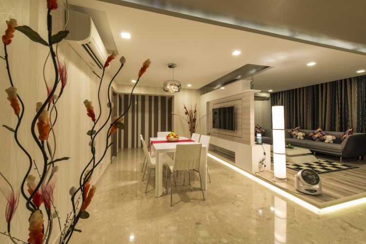 Modern Design - Dining Room - HDB Executive Apartment - Design by Dzign Station Pte ltd