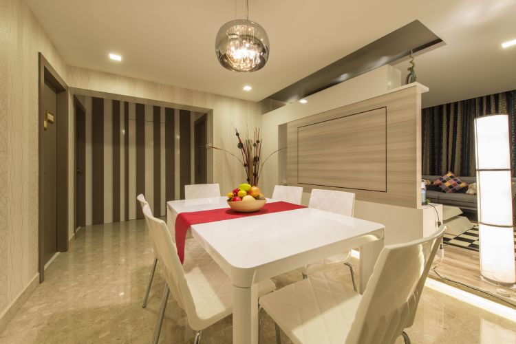 Modern Design - Dining Room - HDB Executive Apartment - Design by Dzign Station Pte ltd