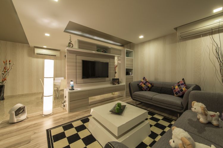 Modern Design - Living Room - HDB Executive Apartment - Design by Dzign Station Pte ltd