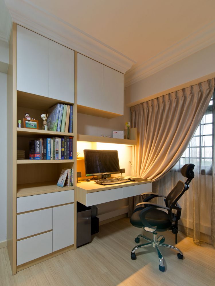 Minimalist Design - Study Room - HDB 4 Room - Design by Dzign Station Pte ltd