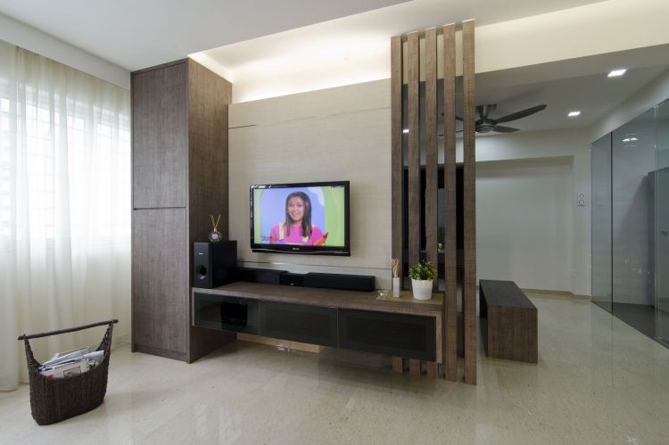 Modern Design - Living Room - HDB 4 Room - Design by Dzign Station Pte ltd