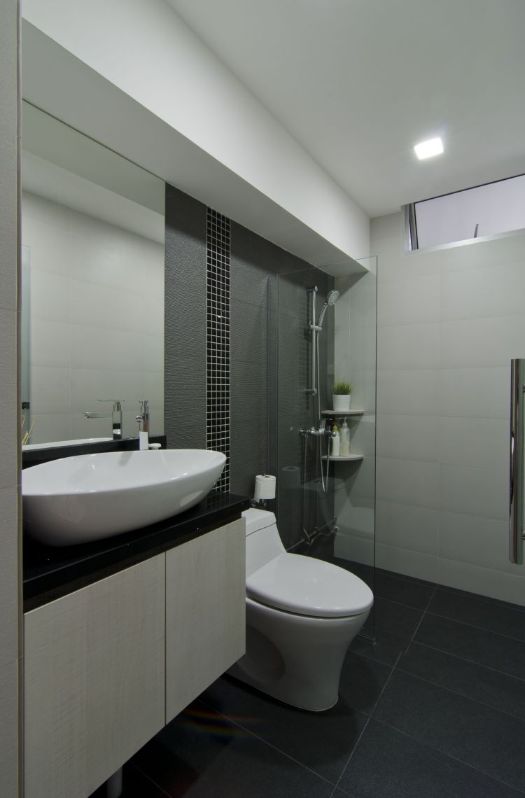 Modern Design - Bathroom - HDB 4 Room - Design by Dzign Station Pte ltd